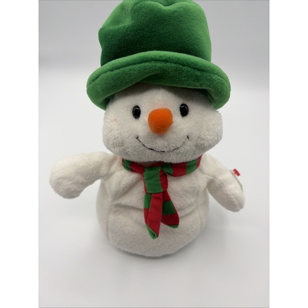 Ty Beanie Babies Baby 2006 Pluffies Mr. Snow Snowman Christmas plush 10"